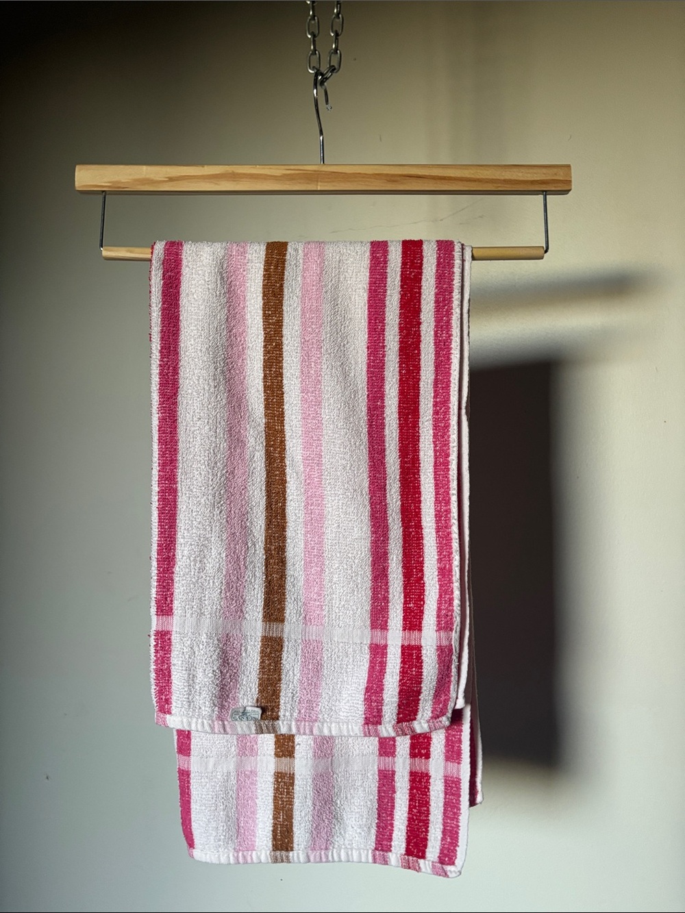 Vintage Cannon 100% Cotton Striped Hand Towel Made in USA